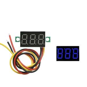 Bssy) Mini 0.36 Inch 0-30V Voltmeter 2 Draden 3 4 Cijfers Led Motorfiets Digitale Tester Display Meter - Product Image 6