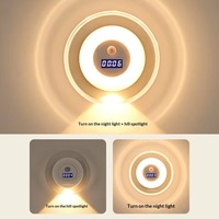 Lampe murale LED intelligente avec télécommande, lumière douce et protectrice pour les yeux, détecteur de mouvement corporel pour escaliers, chambre et porte