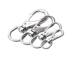 Factory Directly 304/316 Stainless Steel Swivel Eye Snap Hooks Keyhanger Dog Leash Carabiner Hook