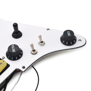 Alnico 5 Prewired <span class=keywords><strong>Strat</strong></span> <span class=keywords><strong>Pickguard</strong></span> cuộn dây tách <span class=keywords><strong>Pickguard</strong></span> HH nạp <span class=keywords><strong>Pickguard</strong></span> với Humbucker pickups Bộ - Product Image 4