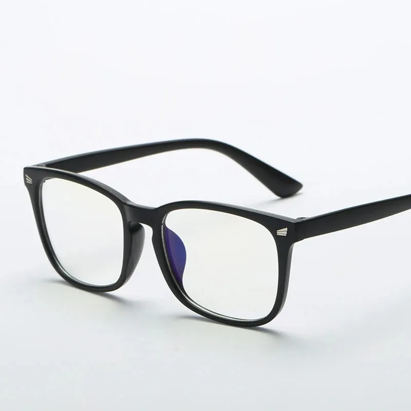 Квадратные оптические очки UV400, очки с защитой от синего света, без рецепта, с плоским верхом и прозрачными линзами, оправы для очков