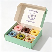Boîte en papier personnalisée pour aliments en gros, pour beignets, mochi, boîtes alimentaires de haute qualité, boîte d'emballage pour beignets