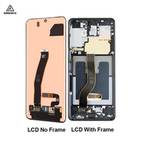 Pantalla de repuesto OLED de 6,78 "para Samsung Galaxy S20 Ultra Fix, piezas de pantalla Super Amoled rotas a precio mayorista