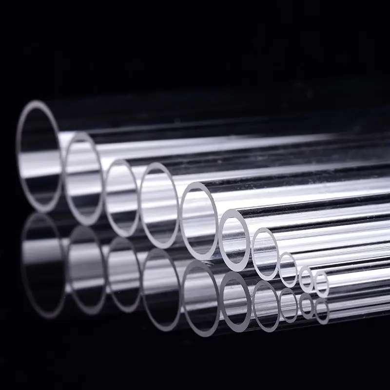 High light transmittance high borosilicate 3.3 straight glass tube