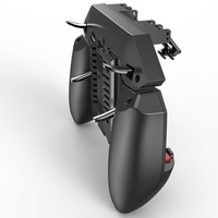 MEMO AK77 Plug-in Pengontrol Game Mobile Enam Jari All-in-One Tombol Pemicu Free Fire Joystick Gamepad L1 R1 Trigger