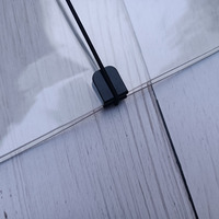 Großhandel Langlebiger Tragbarer Schwarzer Ringordner aus Dickem Transparentem PVC A5 A6 A7 Budgetplaner-Einband Mini-Budget-Geldbörse für Bargeldumschläge