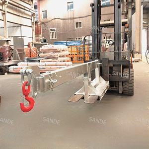 SANDE Venta Steel Jib Crane Accesorio para montacargas Carretilla elevadora Extensión Horquillas Accesorio de grúa - Product Image 5