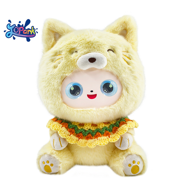 JOPARK Hot Selling AI Smart Plush Intelligent Company Doll Toys with Educational Talking and Emotional LED Eyes