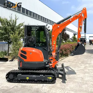 Free Shipping CE EPA Home Farm Kubota Engine 1.7Ton 2Ton 3.5Ton Cabin Small Crawler Digger Micro Bagger Mini Excavator