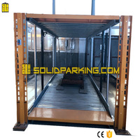 SolidParking Élévateur de stationnement hydraulique à deux poteaux personnalisé, 2 niveaux, empileur de véhicules double, élévateur automobile souterrain PTP-2