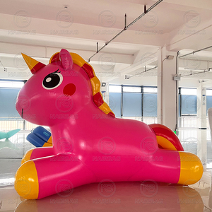 Grand matelas flottant publicitaire personnalisé en PVC, motif animaux de dessin animé (<span class=keywords><strong>Dragon</strong></span>, Licorne), pour parcs aquatiques - Product Image 2