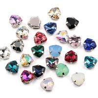 12mm 24 couleurs nouvelle griffe populaire coudre sur strass verre cristal de haute qualité coudre sur pierre couture strass pour accessoires de bricolage