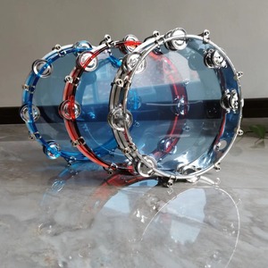 Pandereta Ajustable de 10 Pulgadas en Varios Colores, Instrumento de Percusión Orff con Doble Hilera de Jingles y Sonido Claro - Product Image 6