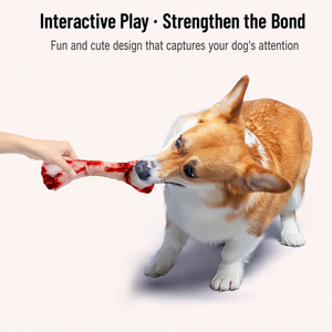 <span class=keywords><strong>ของ</strong></span>เล่นสุนัขรูปอาหารแบบขายส่ง มีสินค้าในสต็อก ปรับแต่งได้ 8 แบบ ทนทานต่อการกัด มีเสียงบีบ รูปไก่ กระดูก ฮอทดอก ไข่ดาว - Product Image 5