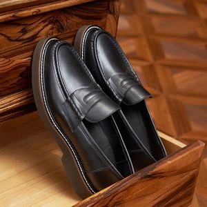 Nuevos Mocasines de Plataforma para Hombre, con Aumento de Altura, Otoño, Alta Calidad, de Cuero Vacuno, Casuales, Transpirables, Impermeables y Ligeros - Product Image 2