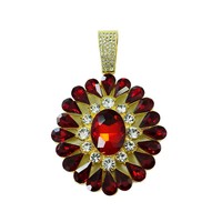 Femmes Designer De Luxe Cristal Pendentif Collier Ensemble Goutte D'eau En Forme De Placage Or Clavicule À La Mode Pendentifs Charmes
