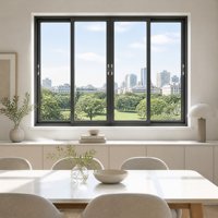 Modernes Aluminium-Schiebefenster mit Optionalem Rollgitter und Wählbarer Farbe für Haus, Villa, Apartment, Balkon und Gewerbeprojekte