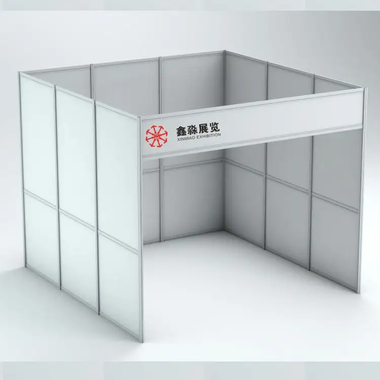 प्रदर्शनी बूथ के लिए गर्म बिक्री पृष्ठभूमि मानक 3x3m आकार आधुनिक शेल पैनल