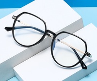 Monture de lunettes unisexe rétro en titane TR+ 98004 pour hommes et femmes, prix de gros usine pour lunettes optiques