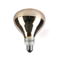 Lampe chauffante infrarouge en verre PKY 100W/175W/250W/375W à intensité variable pour poulaillers et élevages de porcs, température de couleur 1000-2400K, garantie 1 an
