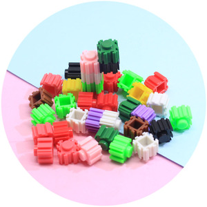 Blocs de construction en plastique colorés, perles, miniatures, jouets pour maison de poupée, garnitures pour slime, accessoires de bijouterie, ornements DIY - Product Image 3