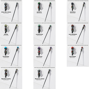 천연석 매직 홀 크리스탈 볼 요정 행운의 운세 텀블 스톤 보석 홀 요정 매직 스틱 장식 지팡이 - Product Image 6