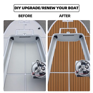 Hot Bán thiết kế hiện đại không thấm nước biển Thảm EVA thuyền du thuyền sàn gỗ tếch decking Pad tấm chống trượt bấm vào xe ngoài trời chải - Product Image 6