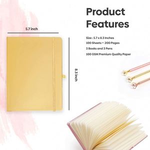 Beautiful Custom Leather A5 <b>Journal</b> Box Set for Women and Girls-Gift - Product Image 2