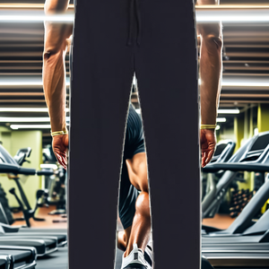 High Quality Men's Vintage Mid Elastic Casual Sweat <b>Pants</b> Lightweight Canvas Jogger Plain Color Nonwoven Weaving Direct Supplier - Product Image 2