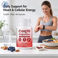Capsules de CoQ10 300mg Marque Blanche – Complément Herbal Oméga-3 pour la Santé Cardiaque et le Soutien Immunitaire des Adultes – Coenzyme Q10