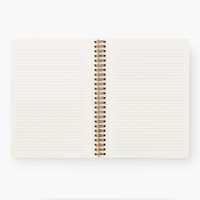 Carnet de notes/journal/agenda scolaire personnalisé A5 à spirale, ligné, imprimé floral, non daté