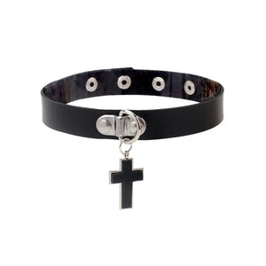 Tình Yêu Trái Tim Có Thể Điều Chỉnh Da Choker Punk PU Vòng Cổ Goth Choker Mềm Dây Chuyền Cổ Áo Cho Phụ Nữ Cô Gái - Product Image 3