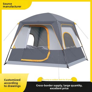 Tente <span class=keywords><strong>de</strong></span> toit familiale portable pour 2/4 personnes, ne nécessitant pas <span class=keywords><strong>de</strong></span> montage, en tissu Oxford 210D imperméable, murs en maille respirante, pliable pour <span class=keywords><strong>le</strong></span> <span class=keywords><strong>camping</strong></span> - Product Image 5