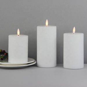 Décoration d'intérieur, bougies artificielles <span class=keywords><strong>LED</strong></span> sans flamme, forme personnalisée, effet vacillant, alimentées par piles, cire <span class=keywords><strong>blanche</strong></span>, pour <span class=keywords><strong>mariage</strong></span> - Product Image 6