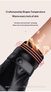 <span class=keywords><strong>Gants</strong></span> de <span class=keywords><strong>moto</strong></span> imperméables au vent, en cuir artificiel, tactiles, unisexes, pour les trajets quotidiens, pour l'<span class=keywords><strong>hiver</strong></span> - Product Image 6