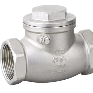 Chất Lượng Cao 304 316 Thép Không Gỉ NPT <span class=keywords><strong>Threaded</strong></span> Mùa Xuân Và Swing Kiểm Tra Van - Product Image 2