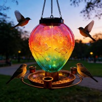 Lanterne solaire LED d'extérieur en forme de petit montgolfière, décoration de jardin, ambiance de Noël contrastante