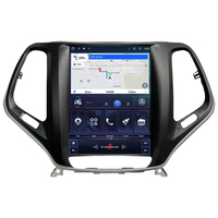 Radio para Auto Witfighter de 9.7 Pulgadas con Pantalla Vertical Android 13, Reproductor de DVD con Navegación GPS para Jeep Cherokee 2013~2018, Estilo Tesla