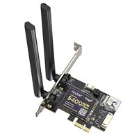 Adaptador Inalámbrico EDUP 600/3000/5400Mbps Tuya Smart con Control Remoto WIFI6 para Juegos, Tarjeta de Red PCIE PCI Express