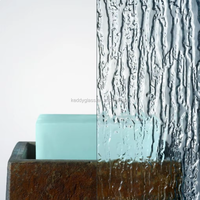 Vidrio Figurado Tejido Transparente de 4mm, 5mm, 6mm en Bronce y Gris con Tamaño Opcional para Ventanas y Puertas