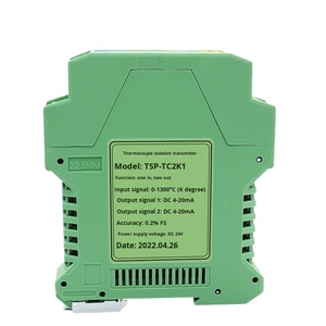 Transmisor de Temperatura de Termopar de Doble Salida 4-20mA, Entrada Tipo K S J <span class=keywords><strong>E</strong></span> B <span class=keywords><strong>R</strong></span> <span class=keywords><strong>N</strong></span>, Aislador de 10V - Product Image 1