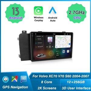 Uis 7870แอนดรอยด์14เครื่องเล่นวิทยุรถยนต์, XC70 V70 <span class=keywords><strong>S60</strong></span> 2004-2007 OLED 2K นำทาง GPS หน้าจอไร้สาย CarPlay DSP - Product Image 4