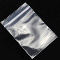 Grand sac d'emballage pour vêtements en plastique transparent imperméable avec fermeture éclair, sac à fermeture éclair transparent pour vêtements, sacs refermables transparents