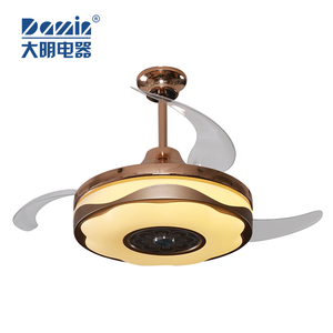 Aparato eléctrico de lujo interior uso 42 pulgadas led decorativa luz de techo ventilador con control <span class=keywords><strong>remoto</strong></span> de lámpara - Product Image 1