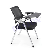 Chaise de formation au design moderne pour les étudiants en classe ou en réunion Accoudoir réglable avec tablette d'écriture pour une utilisation en classe scolaire