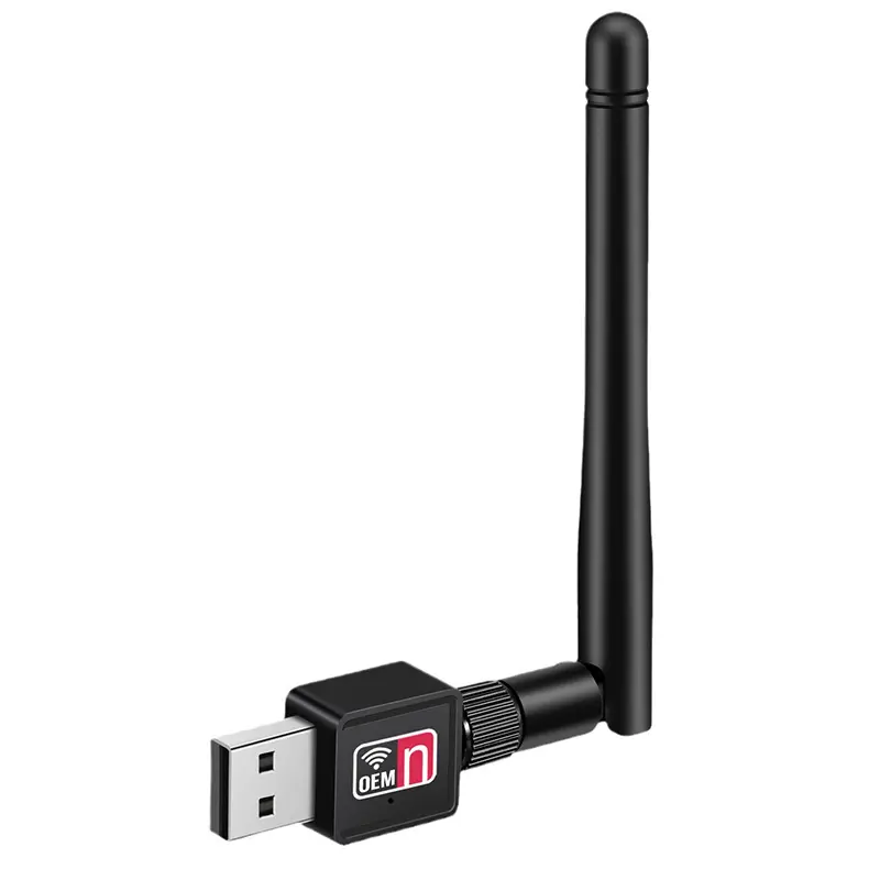 Terbaik penjual Realtek 8188 150m kartu jaringan nirkabel penerima Wifi adaptor komputer USB 2.0 dengan antena