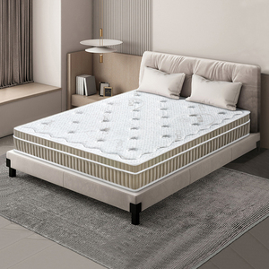 Topper completo King Size Coil Pocket Spring Pillow Colchón de tamaño superior Cama de espuma viscoelástica Colchón de látex Topper - Product Image 6