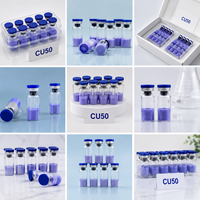 Poudre de peptide de cuivre bleu GHK-Cu 99% de la marque WV (CAS 89030955) - Matière première pour cosmétiques et soins capillaires - 25 kg avec COA et MSDS