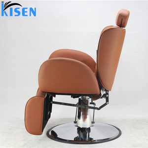 Luxury Antique Style Red <b>Silver</b> Barbershop Hair Styling <b>Chair</b> Salon Hair <b>Chair</b> Heavy Duty for Sale Barbershop Salon Furniture - Product Image 6