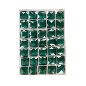 Vuông tròn hình chữ nhật chamfered kim cương kính gương ngói Turquoise hổ phách Aqua Mặt vát Glass đồ trang sức cho kính màu - Product Image 4